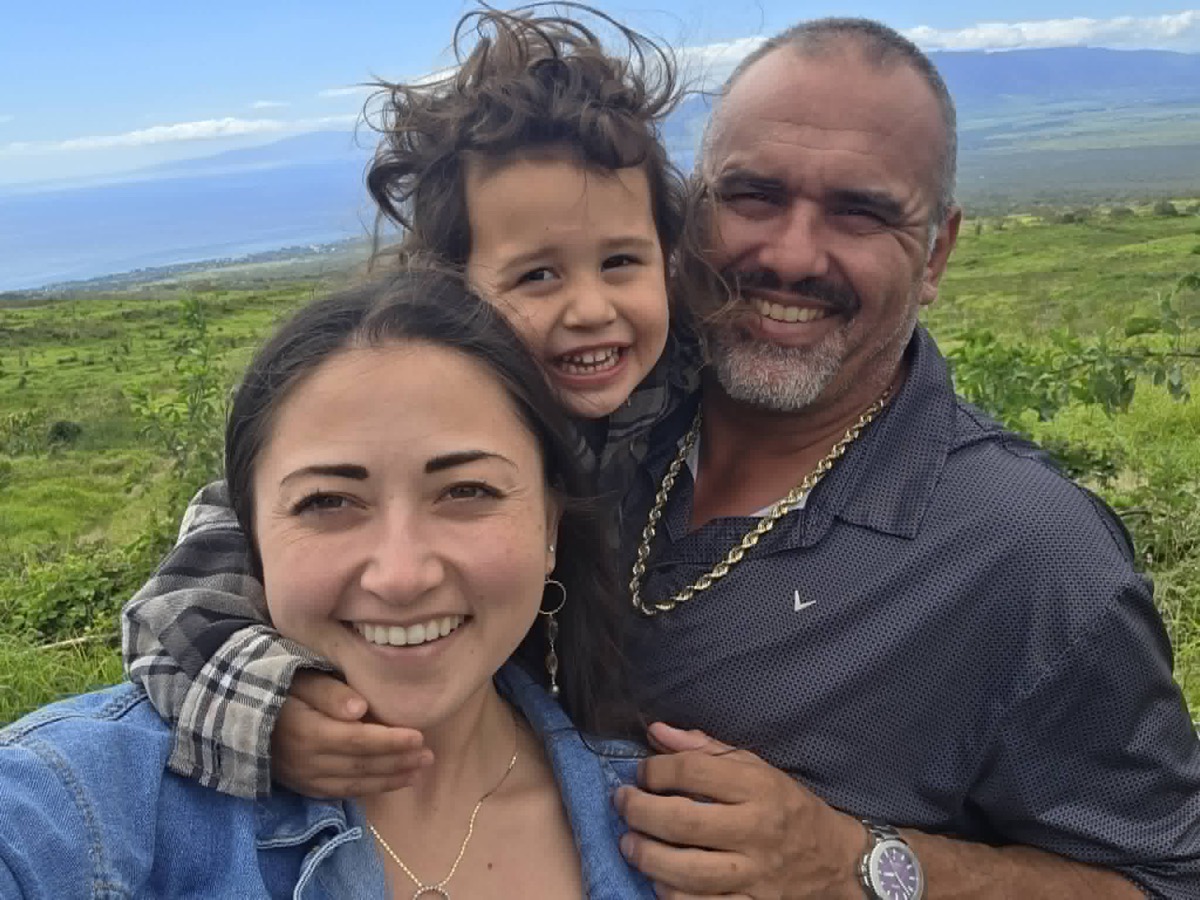 Daren Kawika Martin and family on Maui