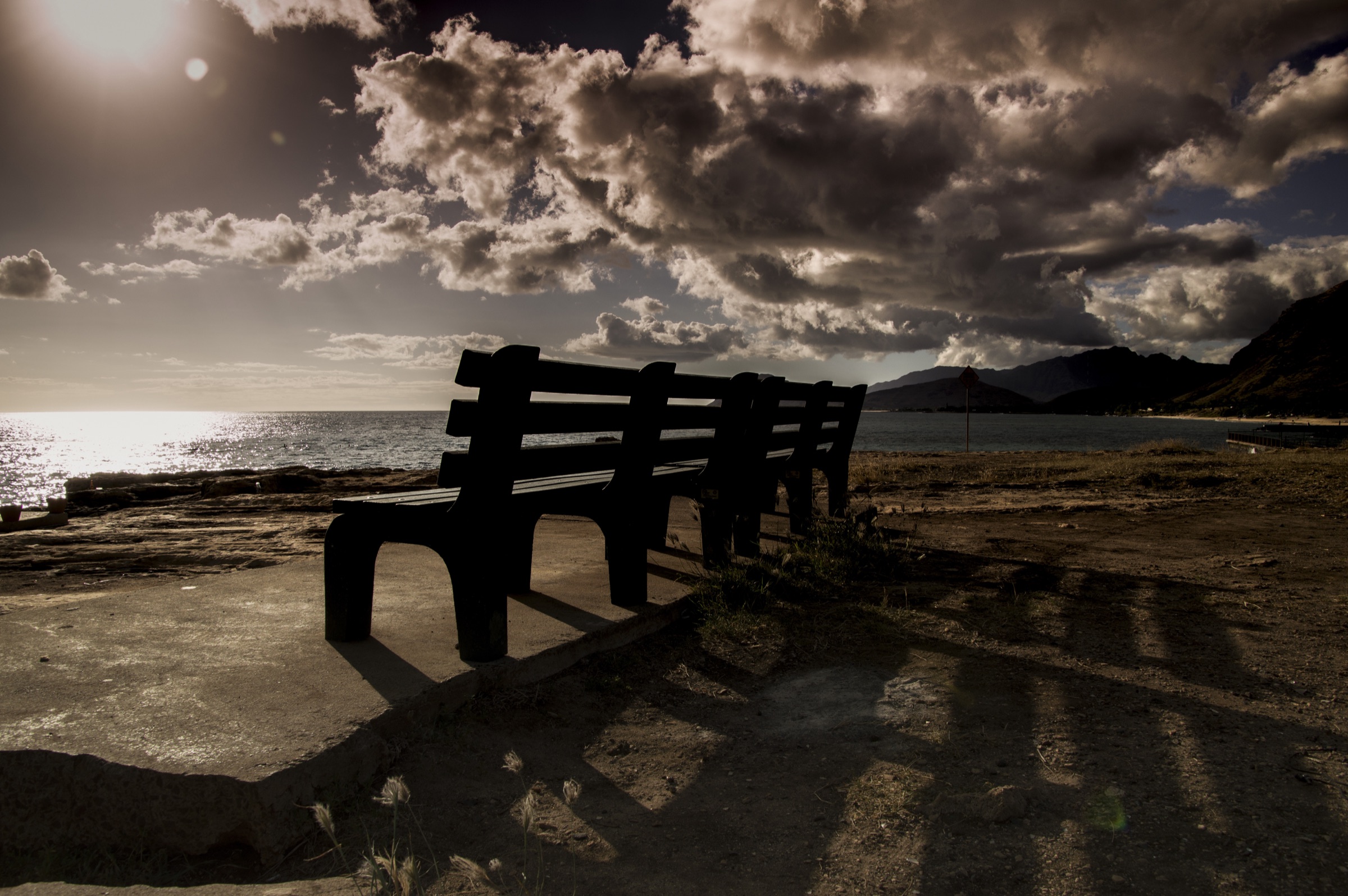 Oahu coastal sunset
